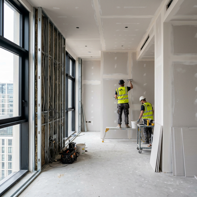 Residential dry lining project